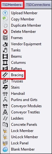 TSD MEMBER TOOLBAR - bracing