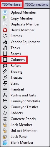 TSD MEMBER TOOLBAR - columns