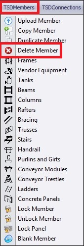 TSD MEMBER TOOLBAR - delete member