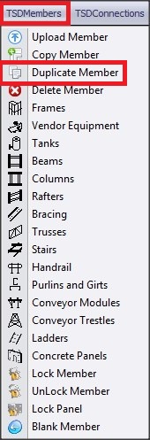 TSD MEMBER TOOLBAR - duplicate member