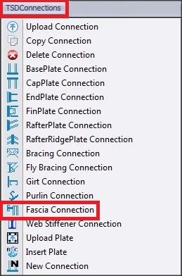 TSD connections TOOLBAR - fascia connection