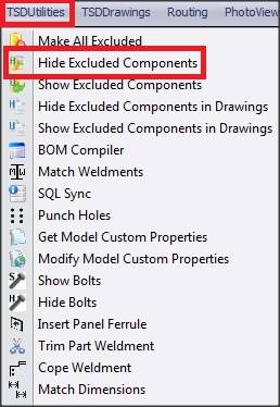 TSD UTILITIES TOOLBAR - make all excluded