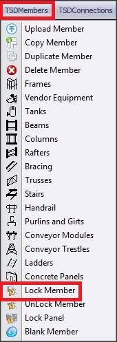 TSD MEMBER TOOLBAR - lock member