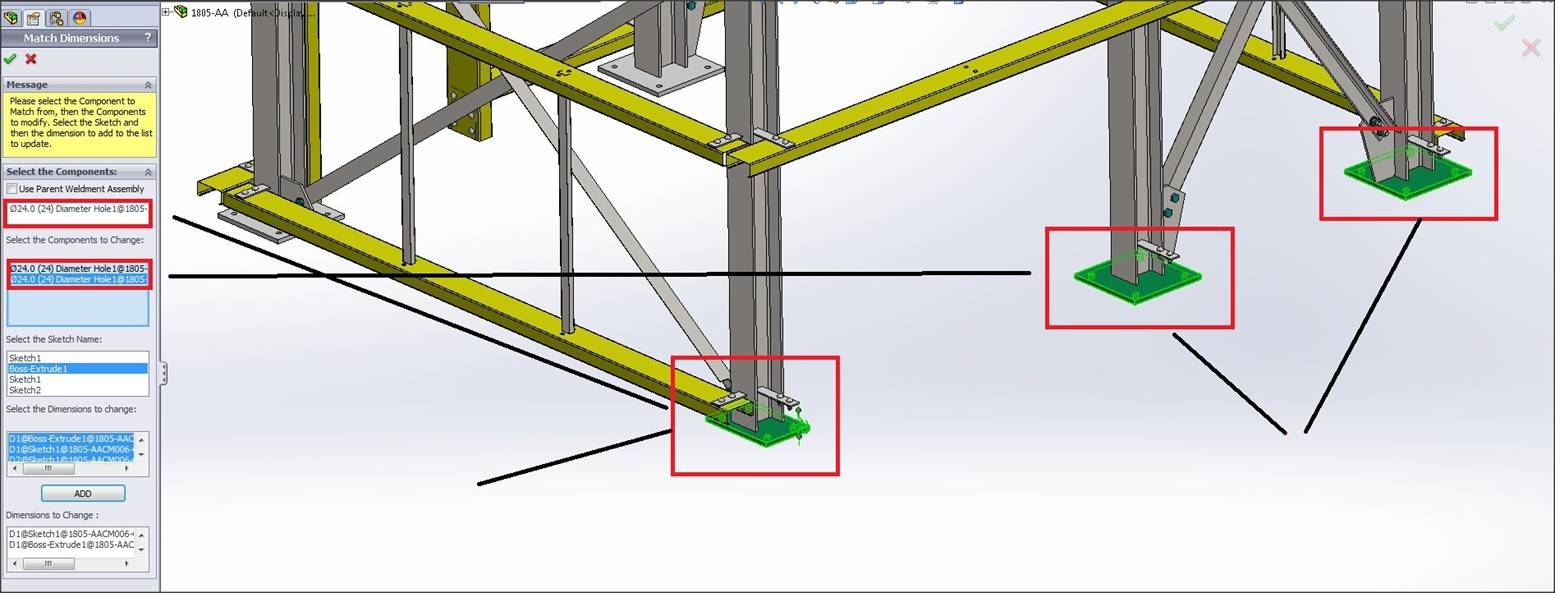 FOOTING DETAILS - MATCHING DIMENSIONS