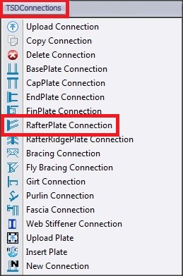 TSD connections TOOLBAR - Rafter plate connection