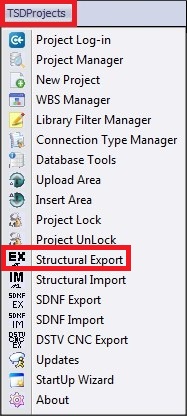 TSD PROJECT TOOLBAR - strutual export