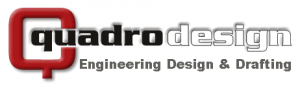 Quadro Logo - 3D (Engineering Design & Drafting - Dk Grey)